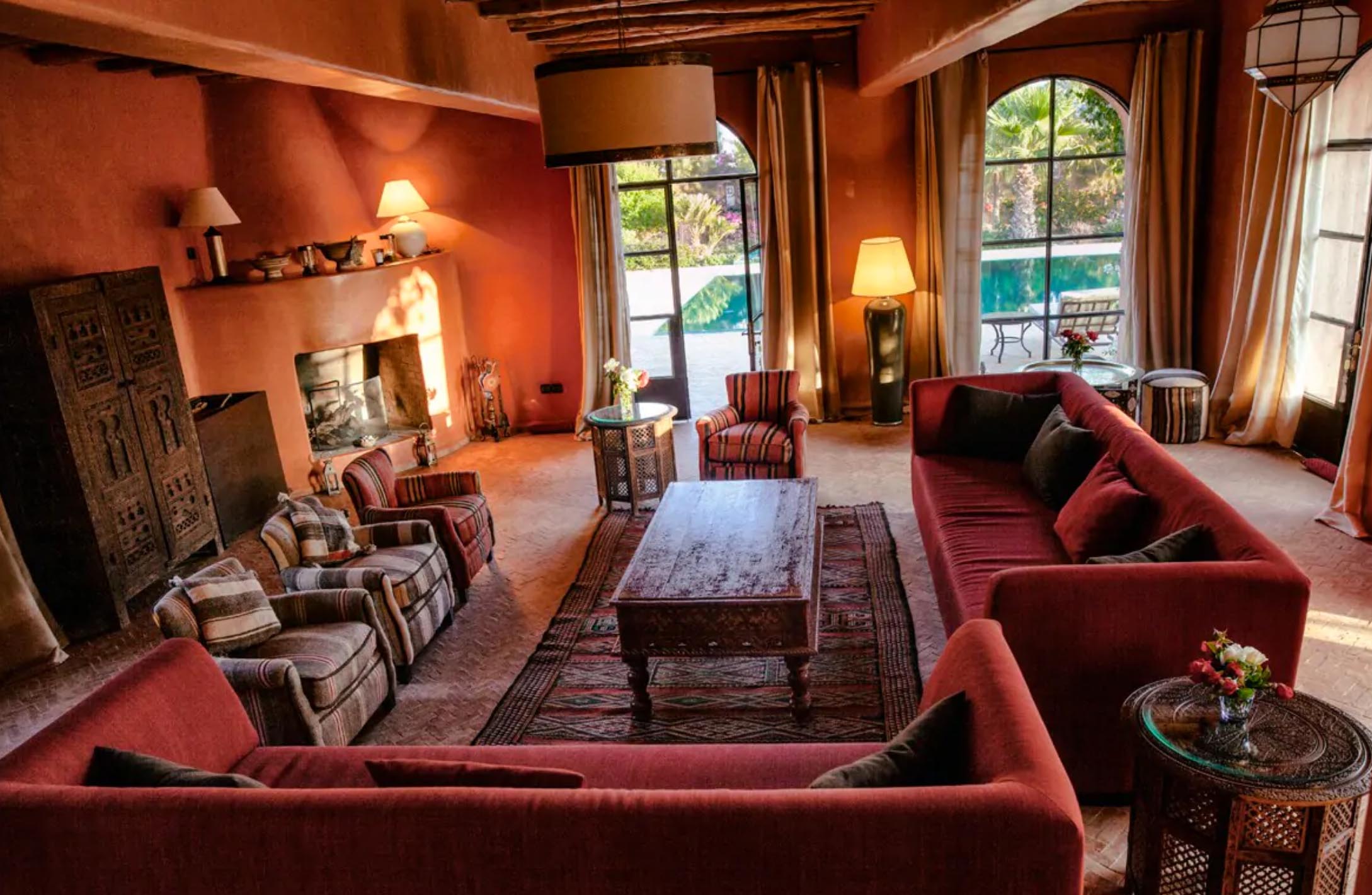 Bill Willis Red Bedroom Morocco